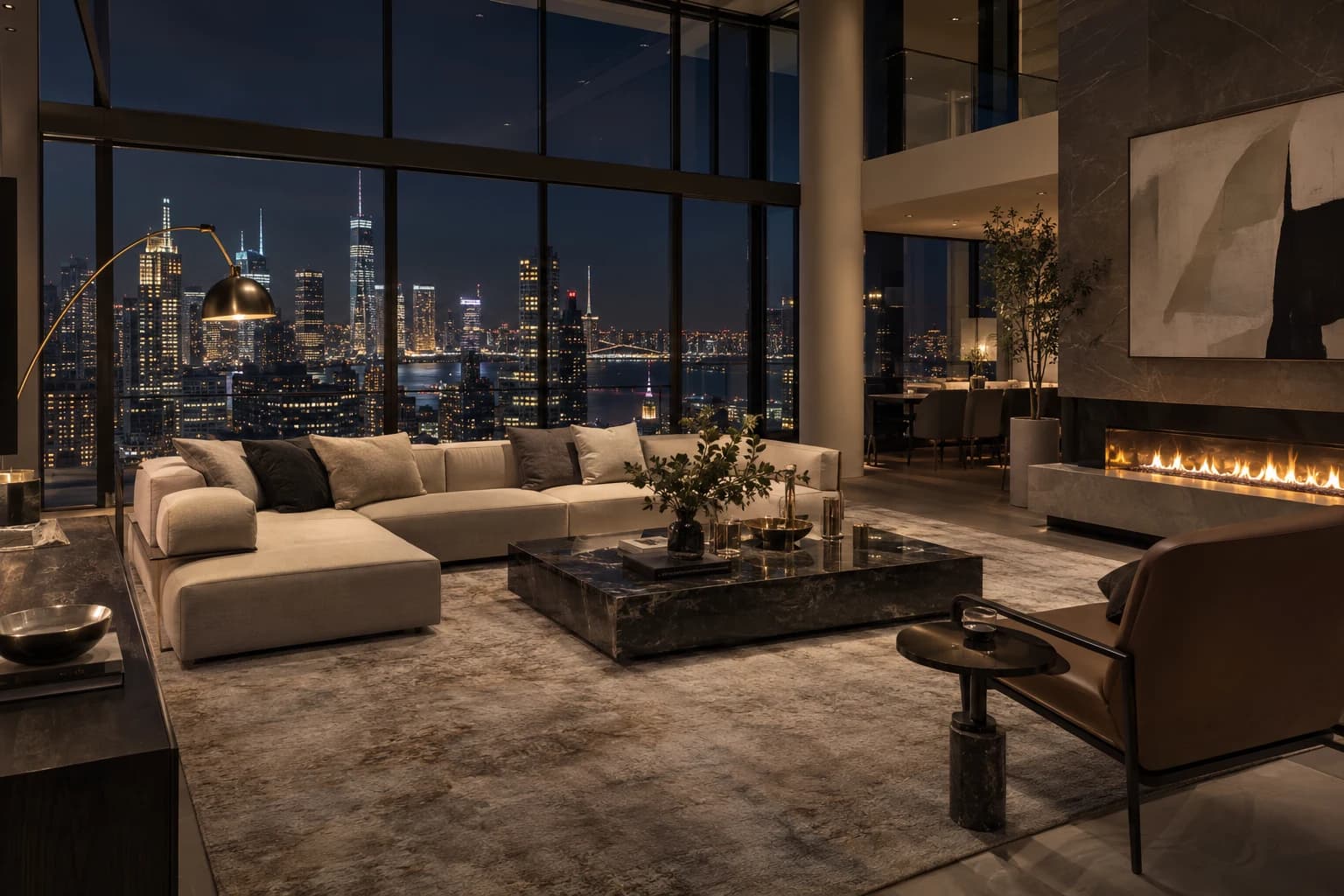 Skyline Penthouse, interior render